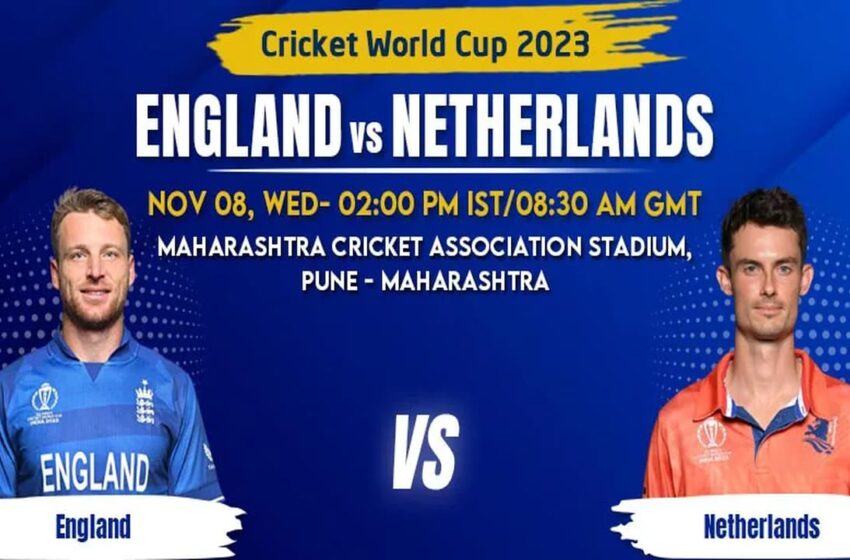  World Cup NED vs ENG 2023: Fantasy Prediction, Dream11 Team, Dream11 Prediction, Pitch Report, Live Score, Playing 11